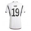 Herren Fußballbekleidung Deutschland Leroy Sane #19 Heimtrikot WM 2022 Kurzarm